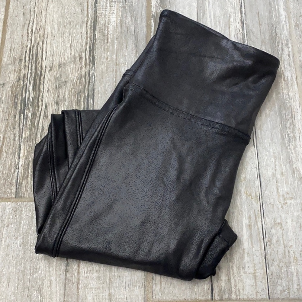 Spanx faux leather legging size S